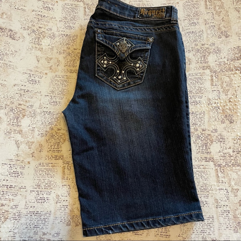 Request jeans shorts beautiful pockets details